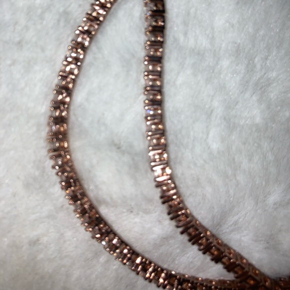 Rose Gold Tennis Necklace | The GLD Shop - Picture 4 of 11